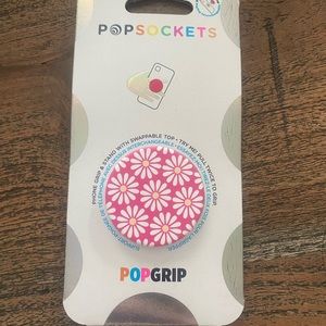 Super cute pink daisy pop socket